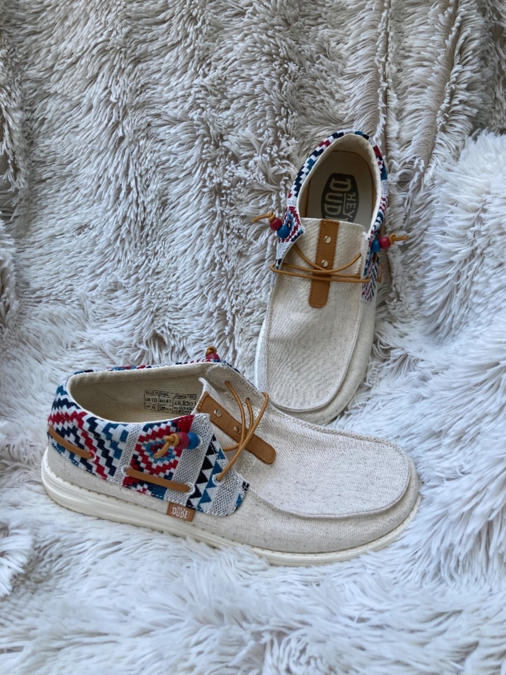 Hey Dude Womens Ellie Festival Joshua Tree Shoes Size 10